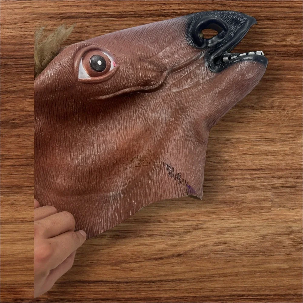 Horse Head Mask Costume Cosplay Halloween Party Novelty Animal‎ Head